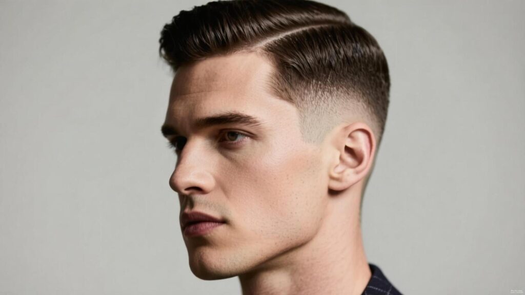 men's hairstyle for oblong face