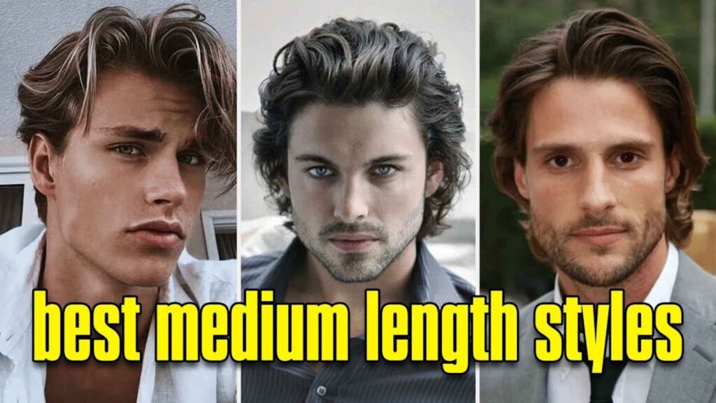 medium length hairstyles for men