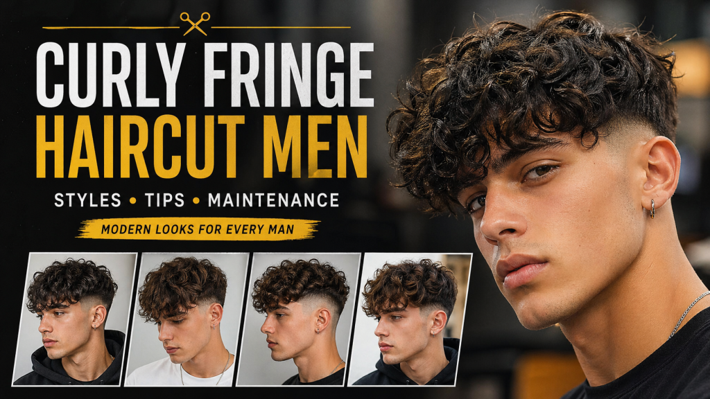 curly fringe haircut men